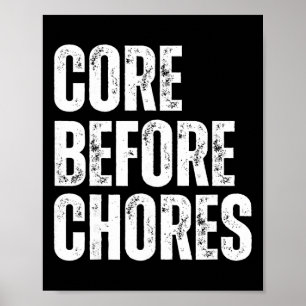 Poster Instrutor de Pilates Engraçado Antes das Tarefas D