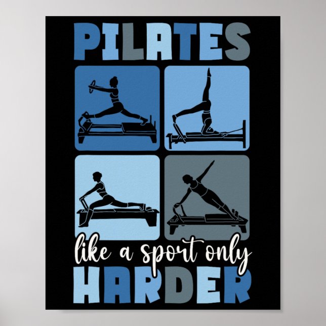 Poster Instrutor de Pilates Ioga  (Frente)