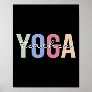 Poster Instrutor de Yoga Professor de Yoga