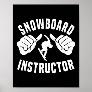 Poster Instrutor do Gool Snowboard Menos Snowboard