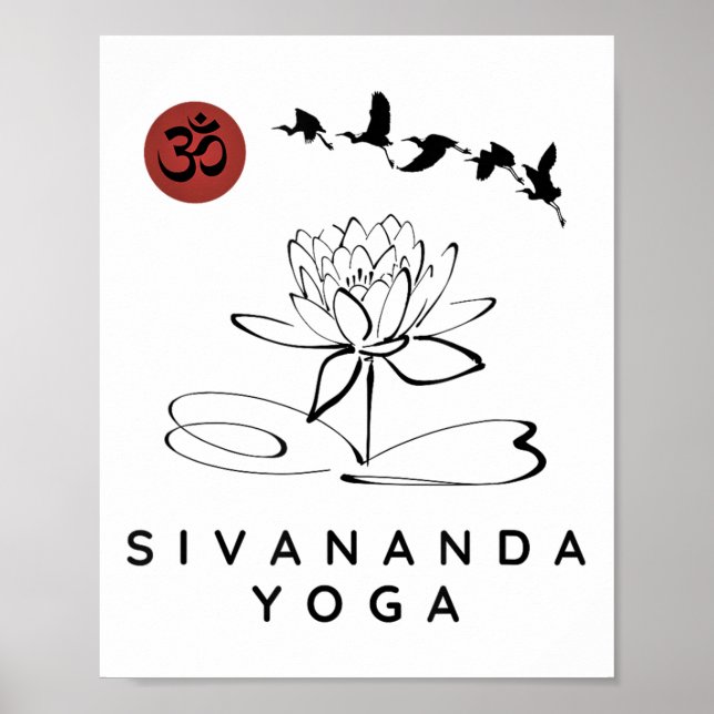 Poster Instrutor Sivananda Yoga _ Sivananda Yoga Beginne (Frente)