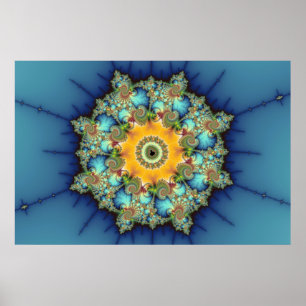 Poster Insular - Mandelbrot Art