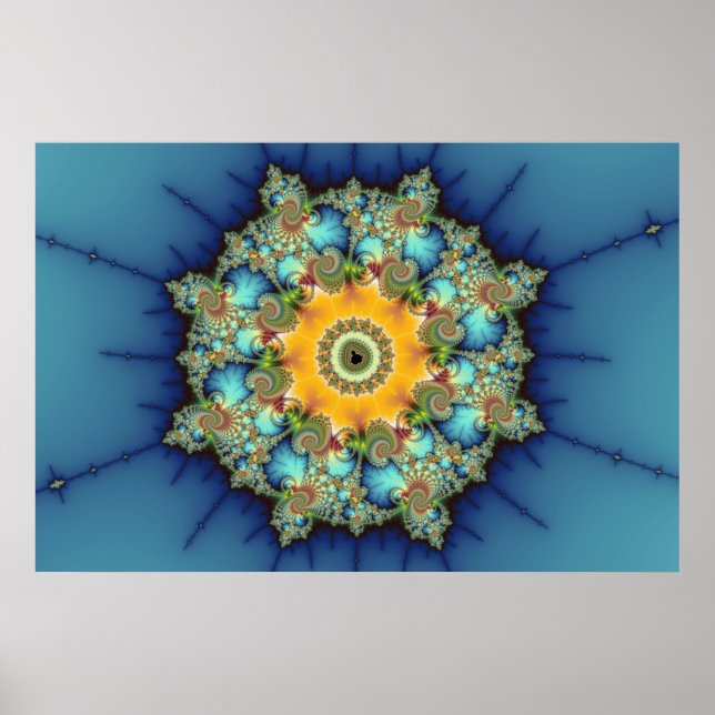 Poster Insular - Mandelbrot Art (Frente)