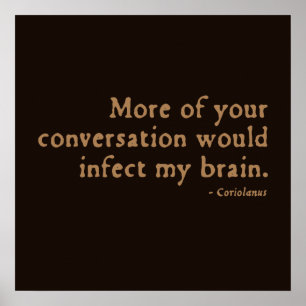 Pôster Insulto de Coriolanus (versão 16thC)
