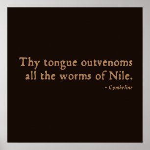 Pôster Insulto de Worms Cymbeline (versão 16thC)