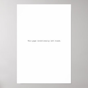 Poster Intencionalmente vazio da esquerda