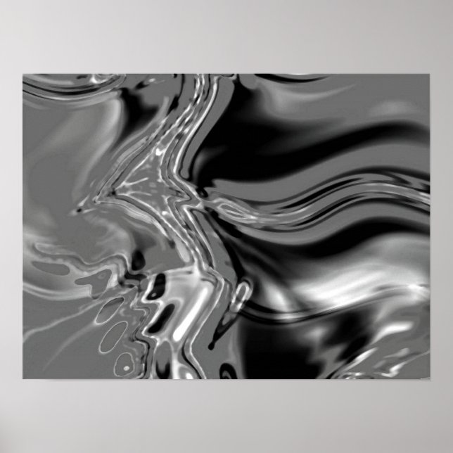 Poster Interconectado - Preto e Branco (Frente)