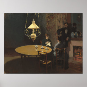 Poster Interior, após Janta - Claude Monet Fine Art