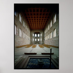 Pôster Interior da basílica, ANÚNCIO do século IV