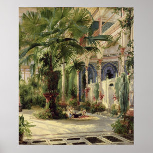 Pôster Interior da casa de palma em Potsdam, 1833
