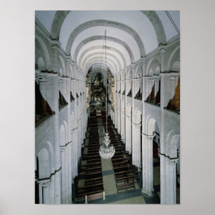 Pôster Interior da catedral começada em 1078