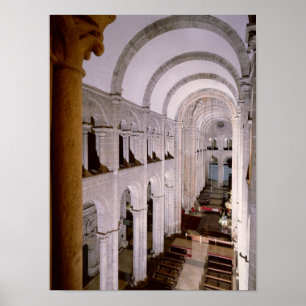 Pôster Interior da catedral começada em 1078