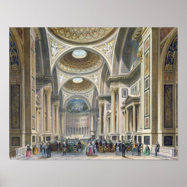 Pôster Interior de La Madeleine, Paris (Frente)