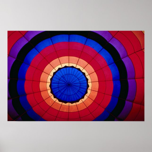 Poster Interior de um balão de ar quente (Frente)