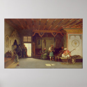 Pôster Interior de um café oriental