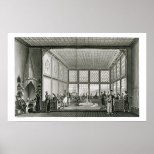 Poster Interior de um café público em Constantinople pe