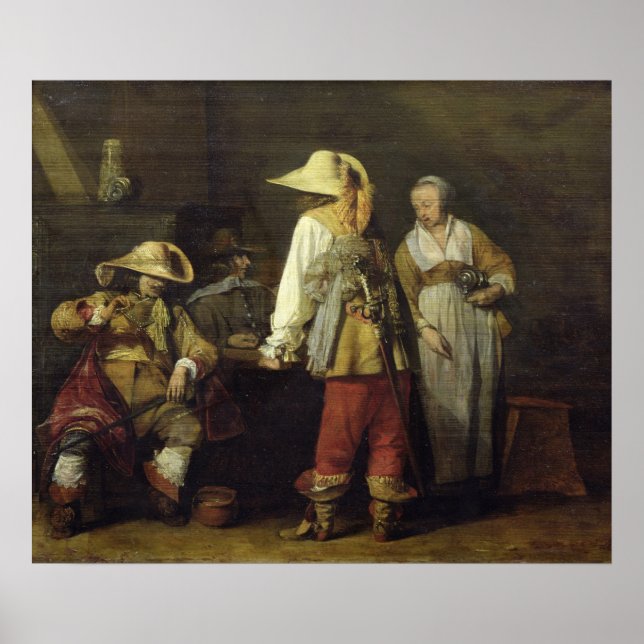 Pôster Interior de um Inn, 1636 (Frente)