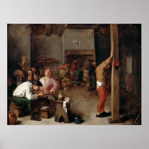 Poster Interior de um Tavern