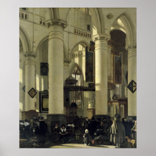 Poster Interior de uma igreja
