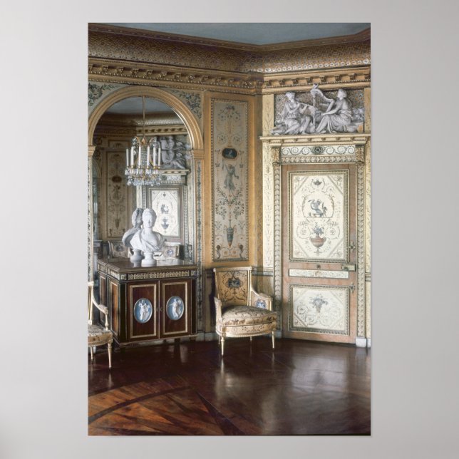 Pôster Interior do boudoir de Marie Antonieta (Frente)