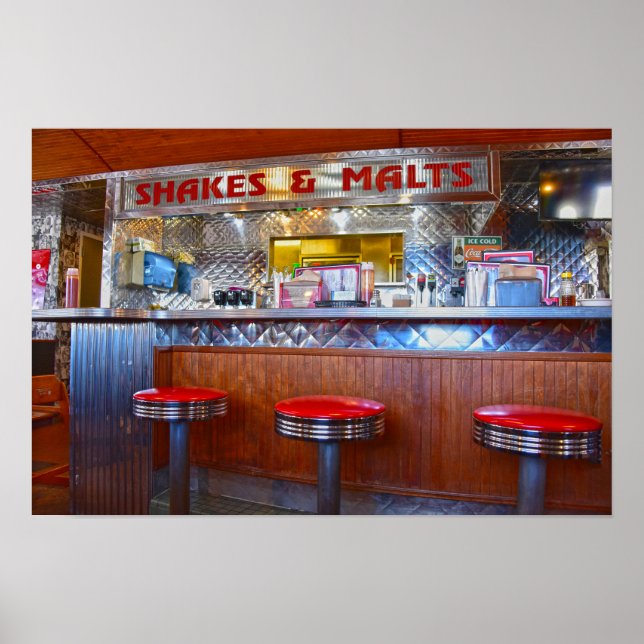 Poster Interior do Iggy's Diner, Carthage, Missouri (Frente)