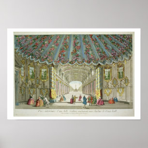 Poster Interior of a Gallery Leading to Vauxhall Gardens