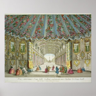 Poster Interior of a Gallery Leading to Vauxhall Gardens