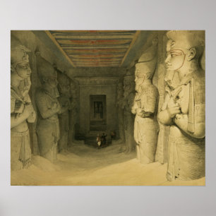Pôster Interior of the Temple of Abu Simbel, from "Egypt