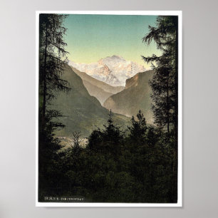 Poster Interlaken, hotéis, Bernese Oberland, Switzerland