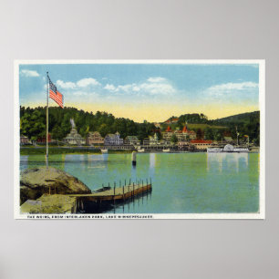 Poster Interlaken Park View of the Weirs