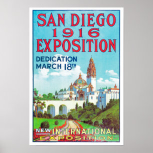 Poster internacional da exposição de San Diego