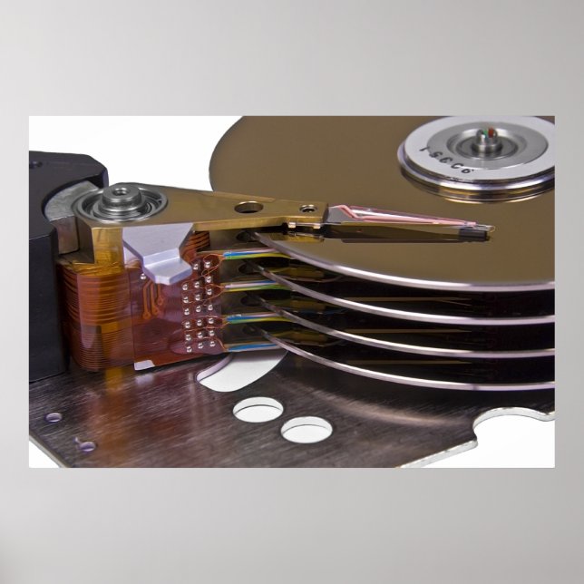 Poster Internais de uma unidade de disco de duro (Frente)