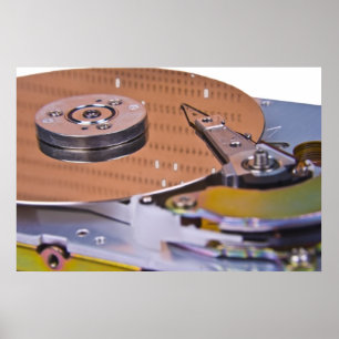 Poster Internais de uma unidade de disco de duro