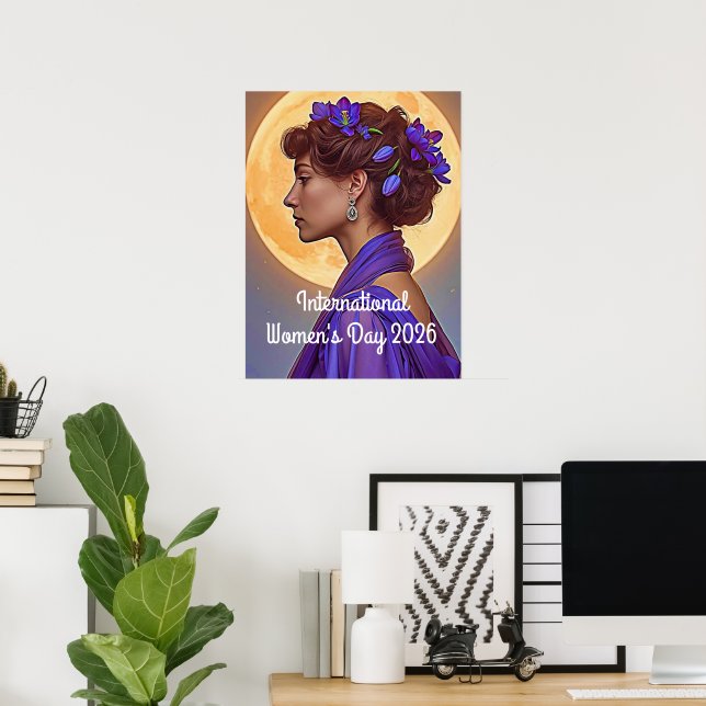 Poster  International Women's Day 2026 (Escritório em casa)