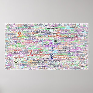 Poster Internet Lingo Art