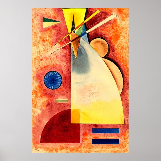 Poster Interpenetração, Kandinsky  1928  (Frente)