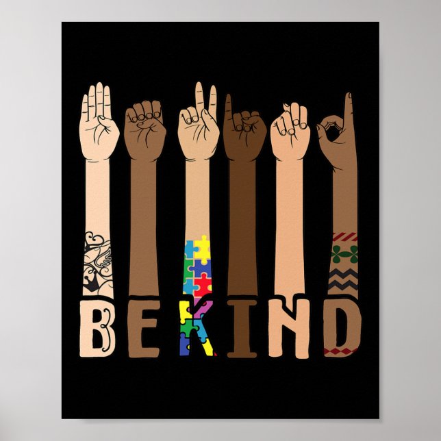 Poster Intérpretes de Conversação de Linguagem de Sinal d (Frente)