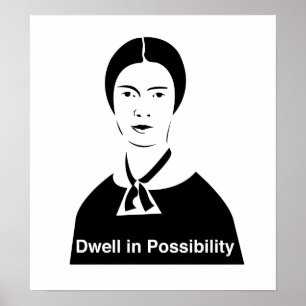 Pôster Interrupção de Emily Dickinson na possibilidade