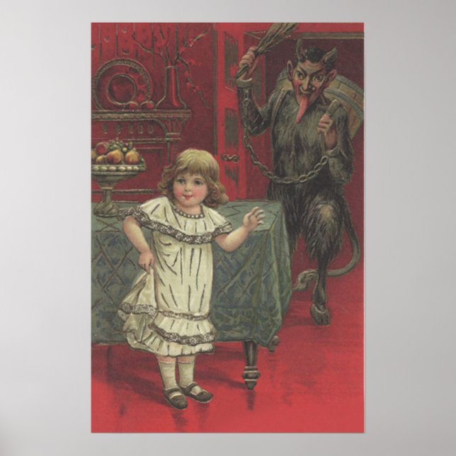 Poster Interruptor de Sala de Jantar da Menina Krampus Ve (Frente)