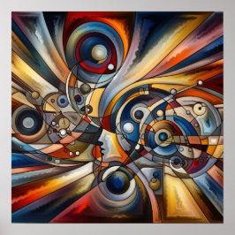 Poster Interseção etérea - Arte Abstrato - Surreal