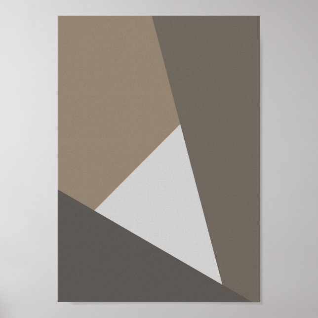 Poster Intersect – Arte Geométrico Neutro (Frente)
