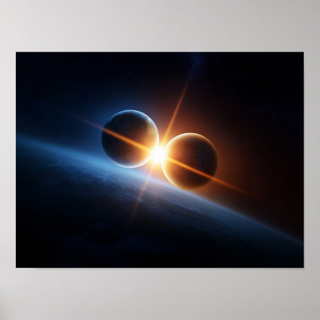 Poster Interstellar Planet Collision and Cosmic Light (Frente)