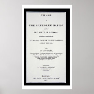Poster intervalo da Anti-remoção, pela nação Cherokee