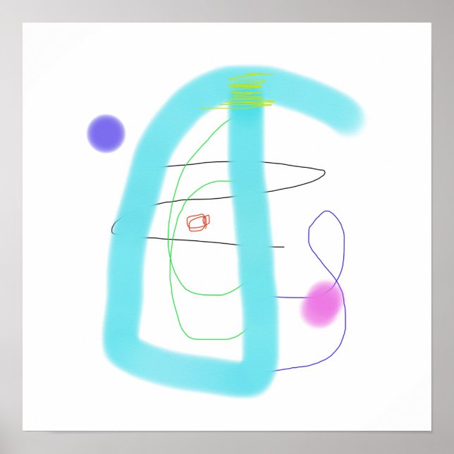 Poster Intervalo Dinâmico de Formas e Cores (Frente)