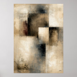 Poster Intervalos Silenciosos | Abstração Arquitetônica W