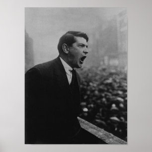 Poster Intervenção De Michael Collins Para A Multidão 