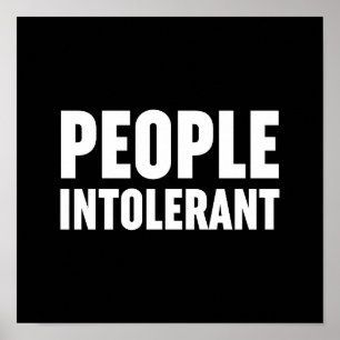 Poster Intolerante ao Pessoas