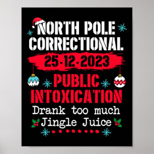 Poster Intoxicação Pública do Polo Norte Bebeu muito Jing