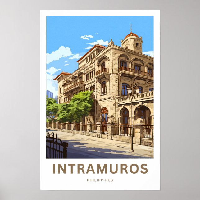 Poster Intramuros Filipinas (Frente)