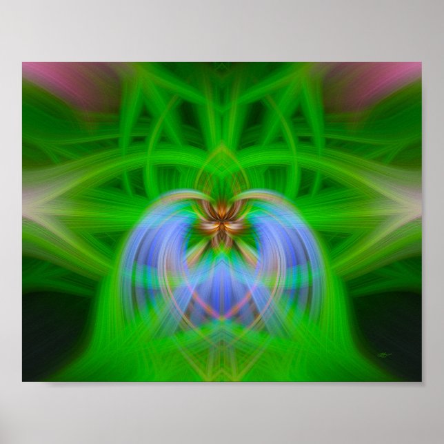 Poster Intricidade Verde (Frente)